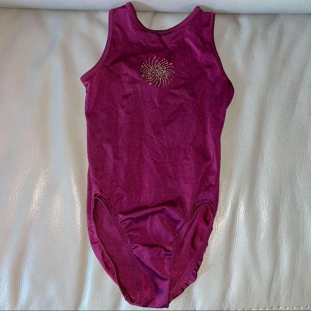 Alpha Factor Aerials leotard, girls sz M